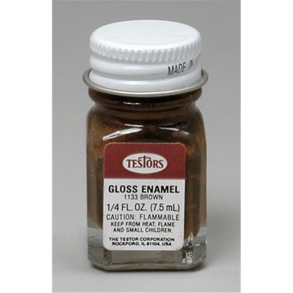 Testors Testors Gloss Enamel Glass Jar Paint - Light Brown TES1133TT